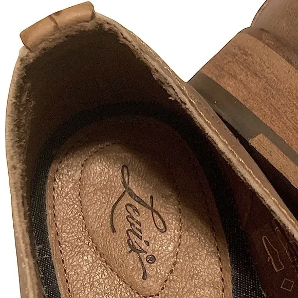 𝅺LEVI'S Men's Brown Derby Oxford Lace Up Shoes Size 9