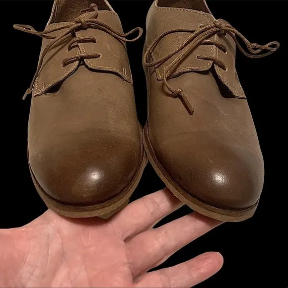 𝅺LEVI'S Men's Brown Derby Oxford Lace Up Shoes Size 9