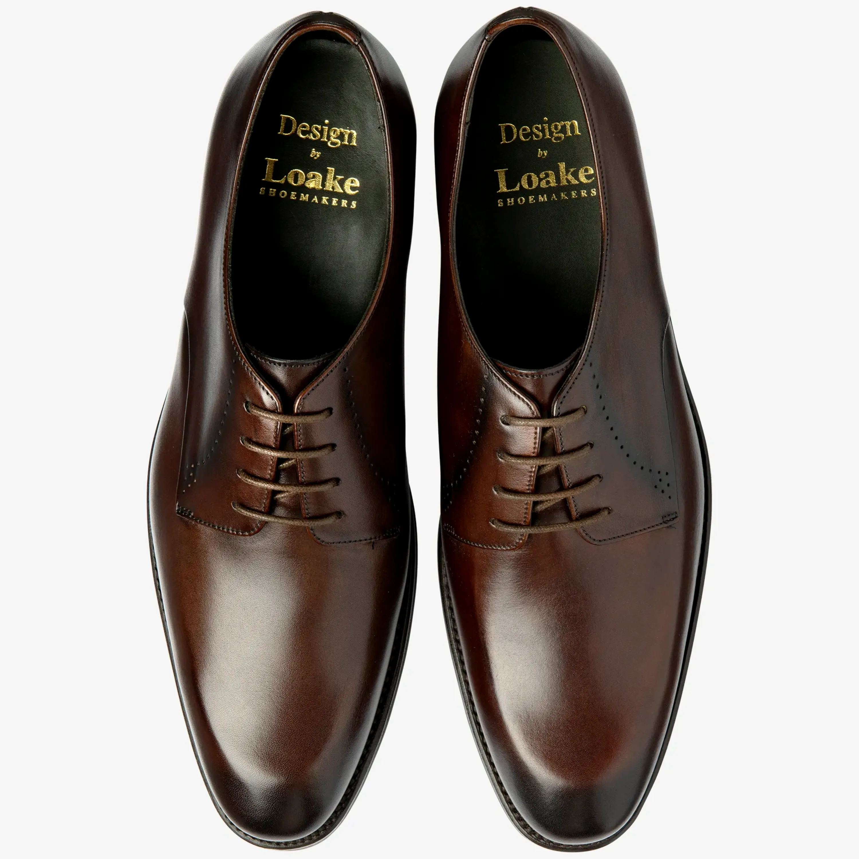 Loake Gosling Leather Brogue - Dark Brown