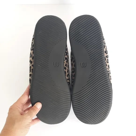 Mahabis Alto Boot Slipper Slip On Cheetah Wool