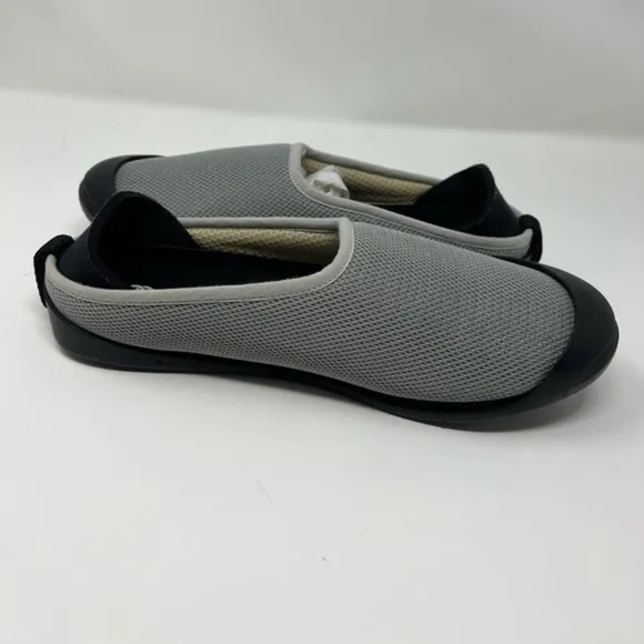 Mahabis Summer Mesh Slippers Indoor/Outdoor Removable Sole in Gya Grey Sz:38/7.5