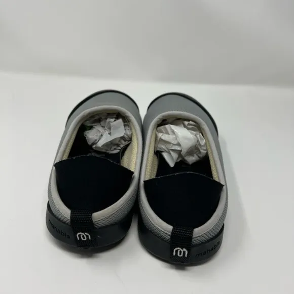 Mahabis Summer Mesh Slippers Indoor/Outdoor Removable Sole in Gya Grey Sz:38/7.5