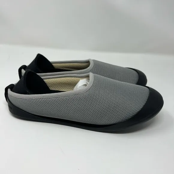 Mahabis Summer Mesh Slippers Indoor/Outdoor Removable Sole in Gya Grey Sz:38/7.5