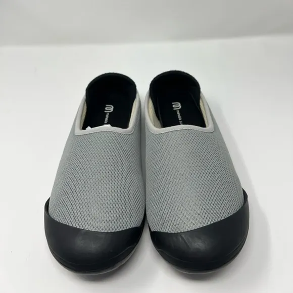 Mahabis Summer Mesh Slippers Indoor/Outdoor Removable Sole in Gya Grey Sz:38/7.5