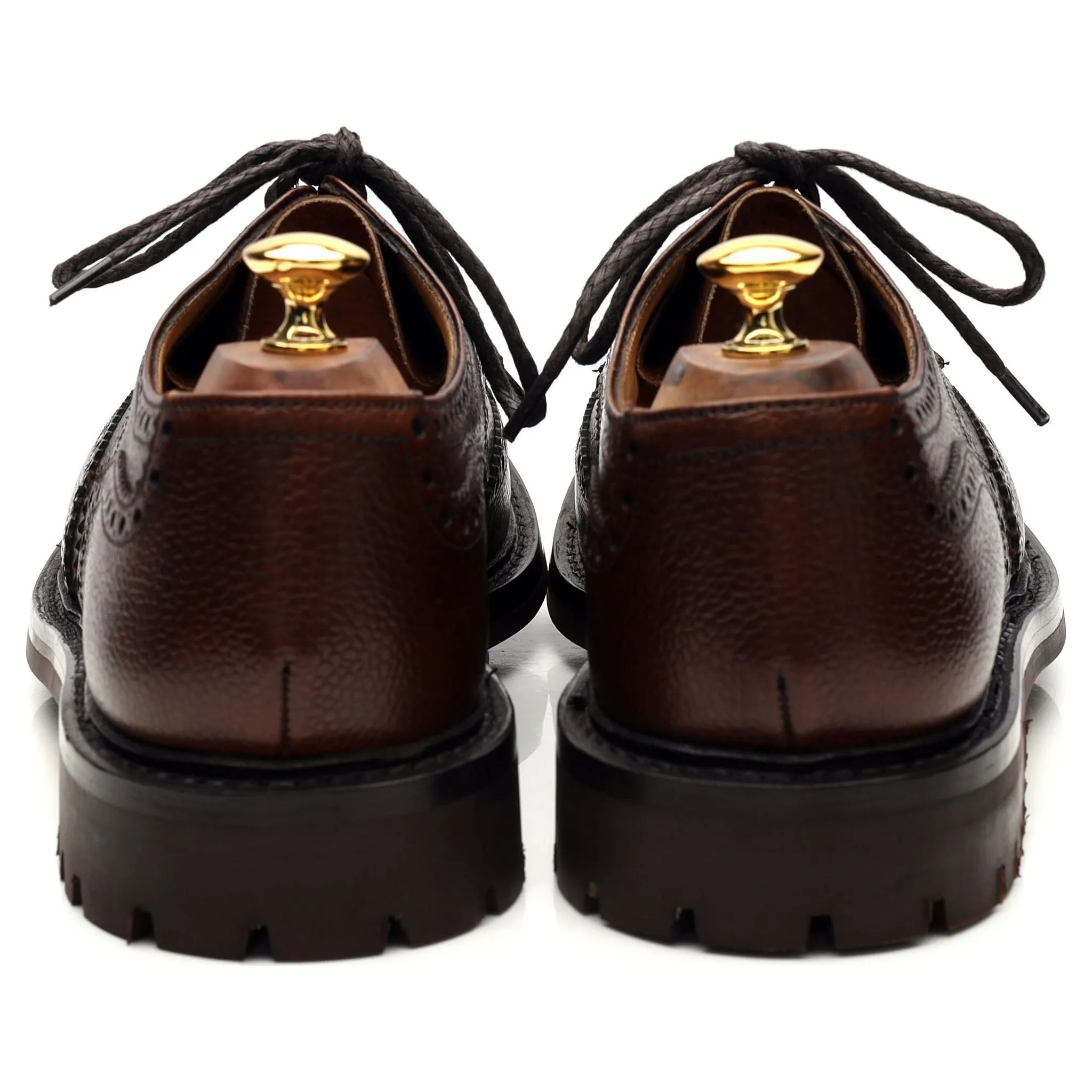 'McPherson' Dark Brown Leather Derby Brogues UK 11 G