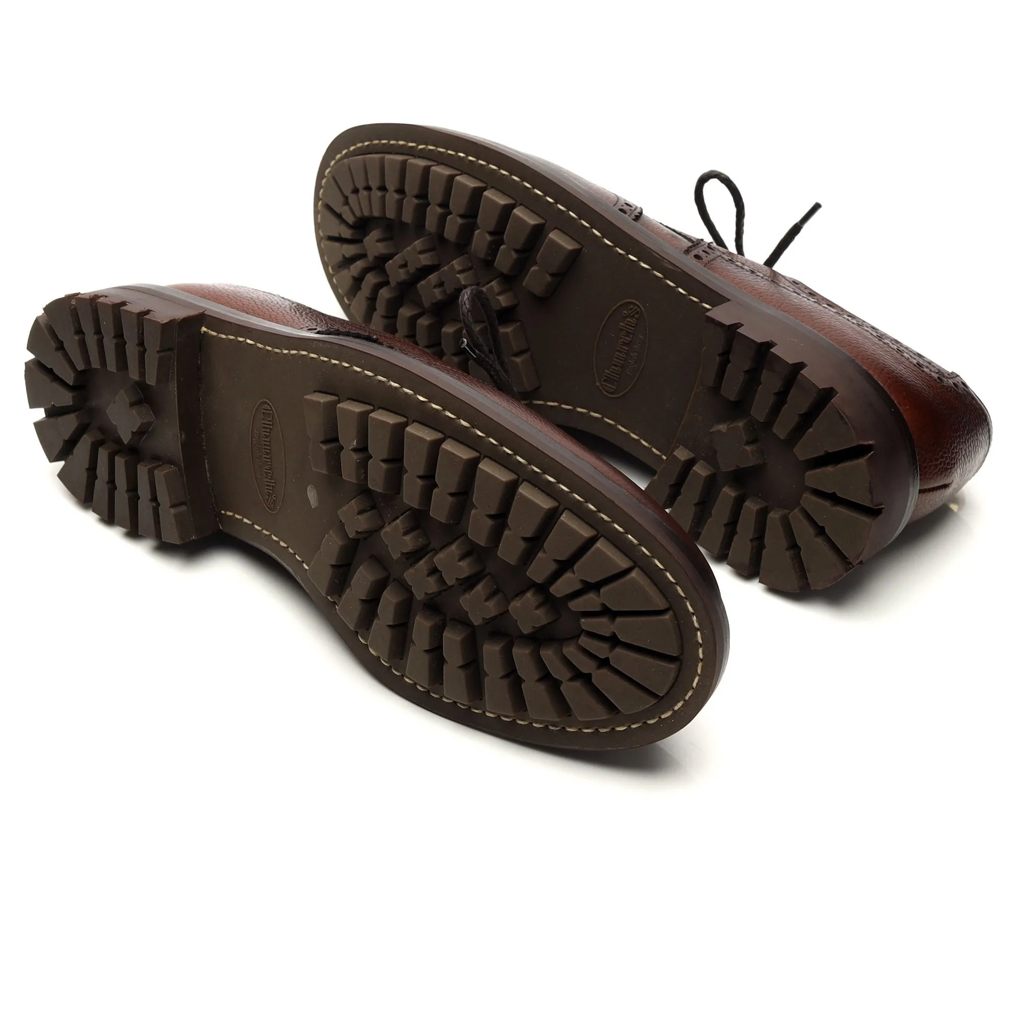 'McPherson' Dark Brown Leather Derby Brogues UK 11 G