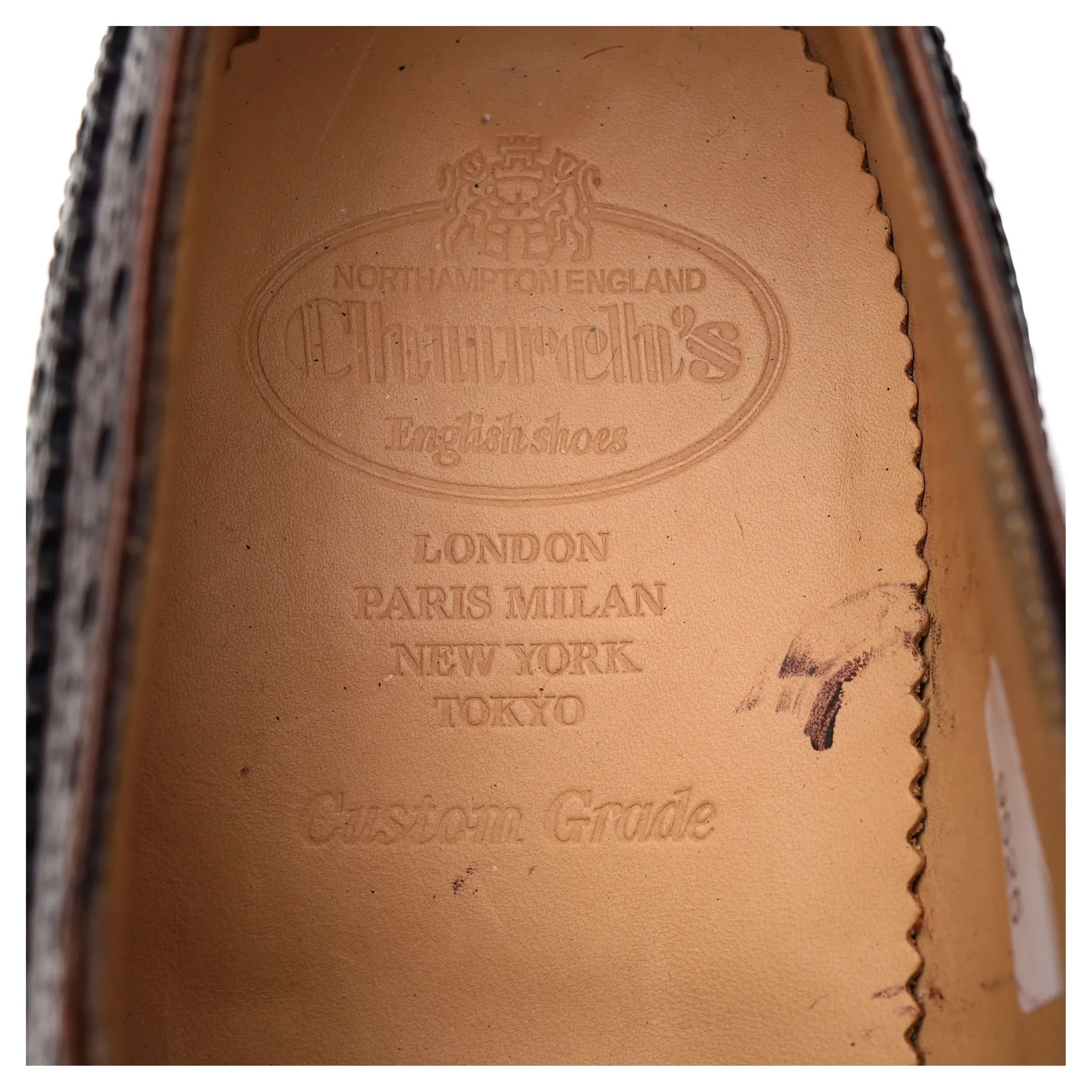 'McPherson' Dark Brown Leather Derby Brogues UK 11 G