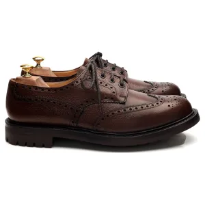 'McPherson' Dark Brown Leather Derby Brogues UK 11 G