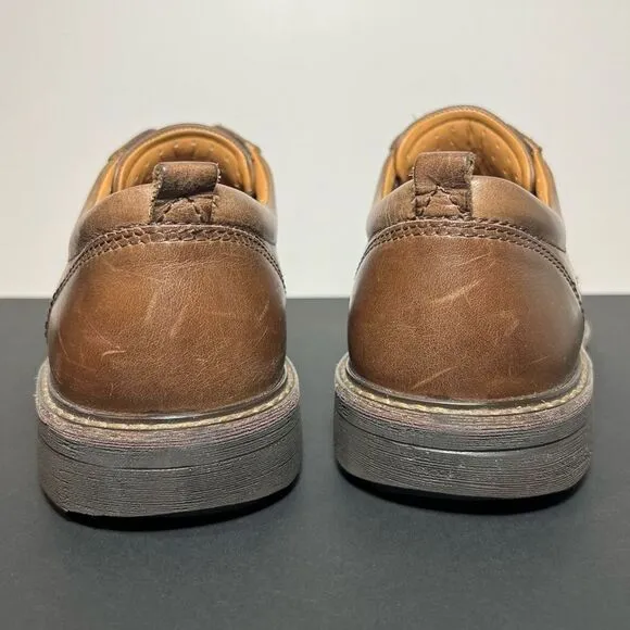 Mens ECCO Brown Leather Lace Up Oxford Shoes / Size 10-10.5 / EU 44