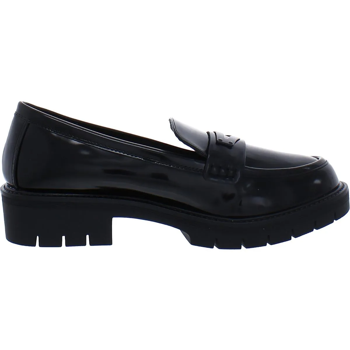 Mia Womens Nelcy Patent Slip On Loafers