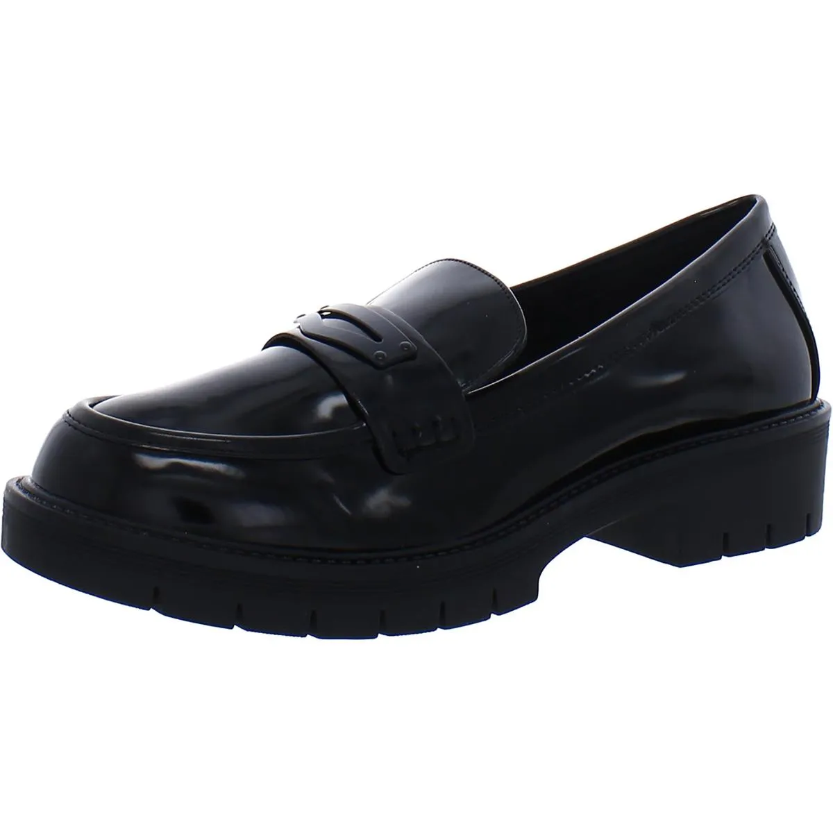 Mia Womens Nelcy Patent Slip On Loafers