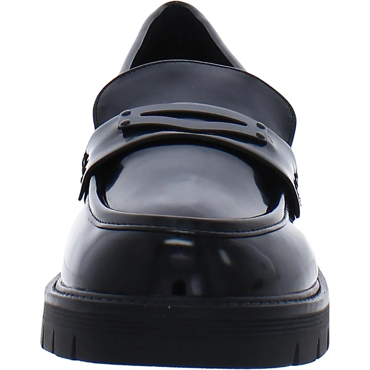 Mia Womens Nelcy Patent Slip On Loafers
