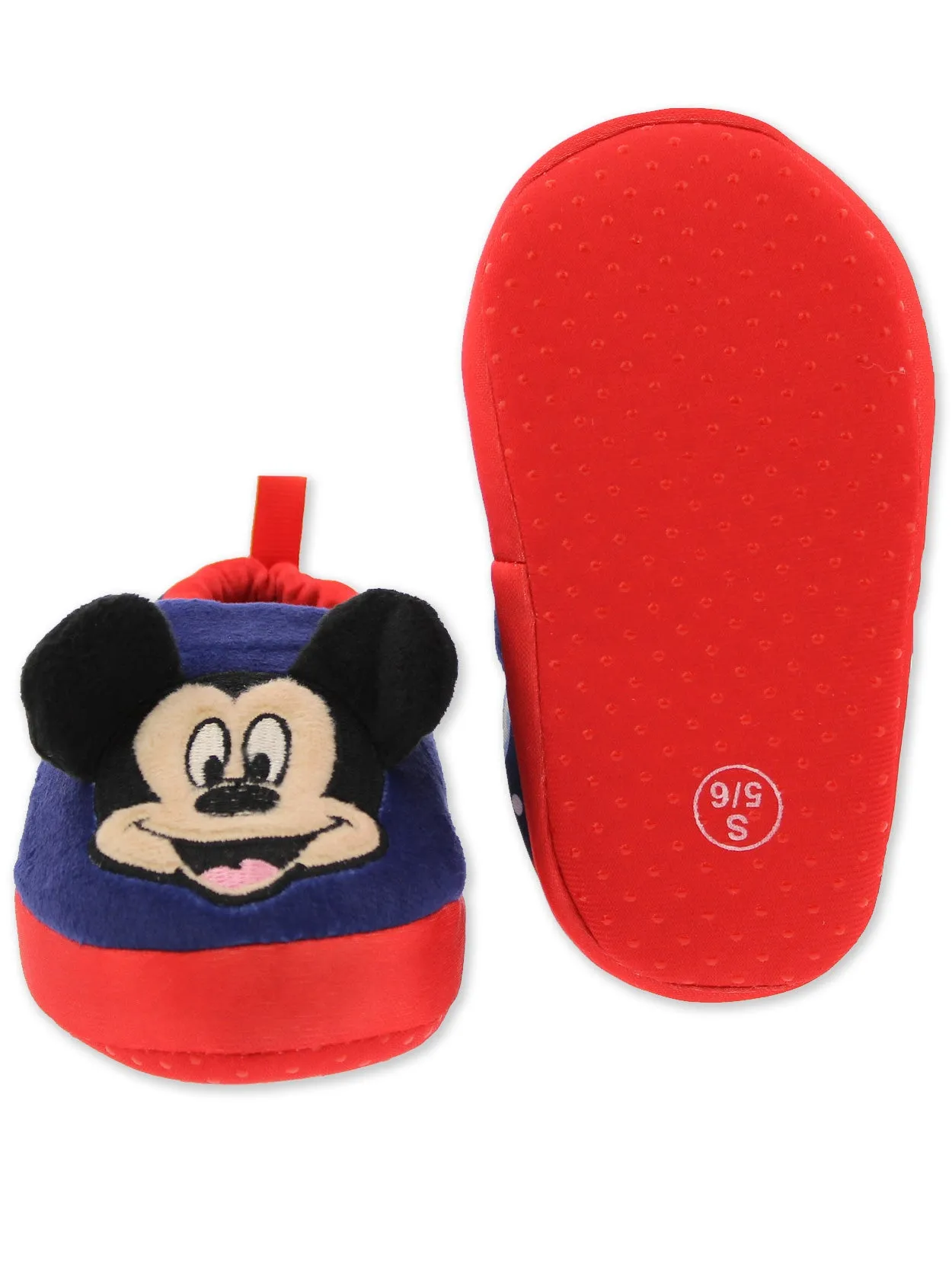 Mickey Mouse Plush A-Line Slippers with 3D Ears