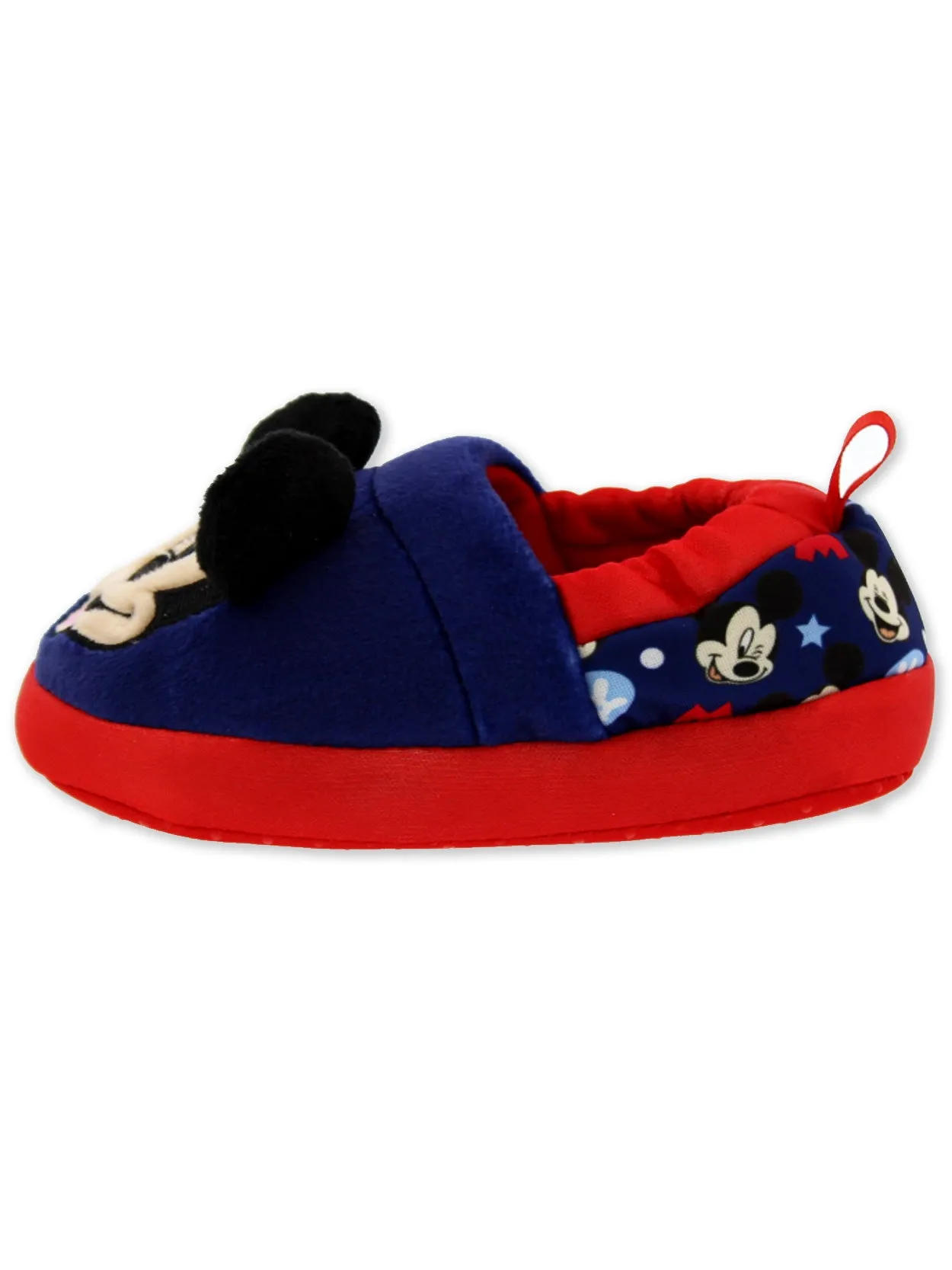 Mickey Mouse Plush A-Line Slippers with 3D Ears