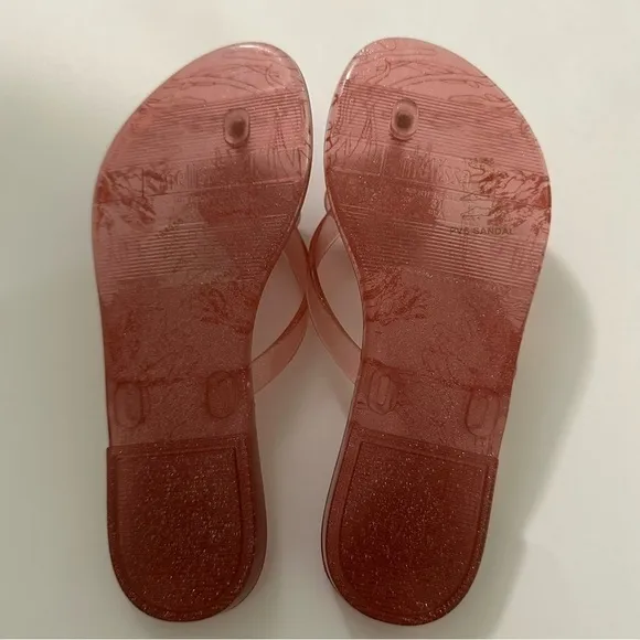 Mini Melissa Pink Shell Flip Flop