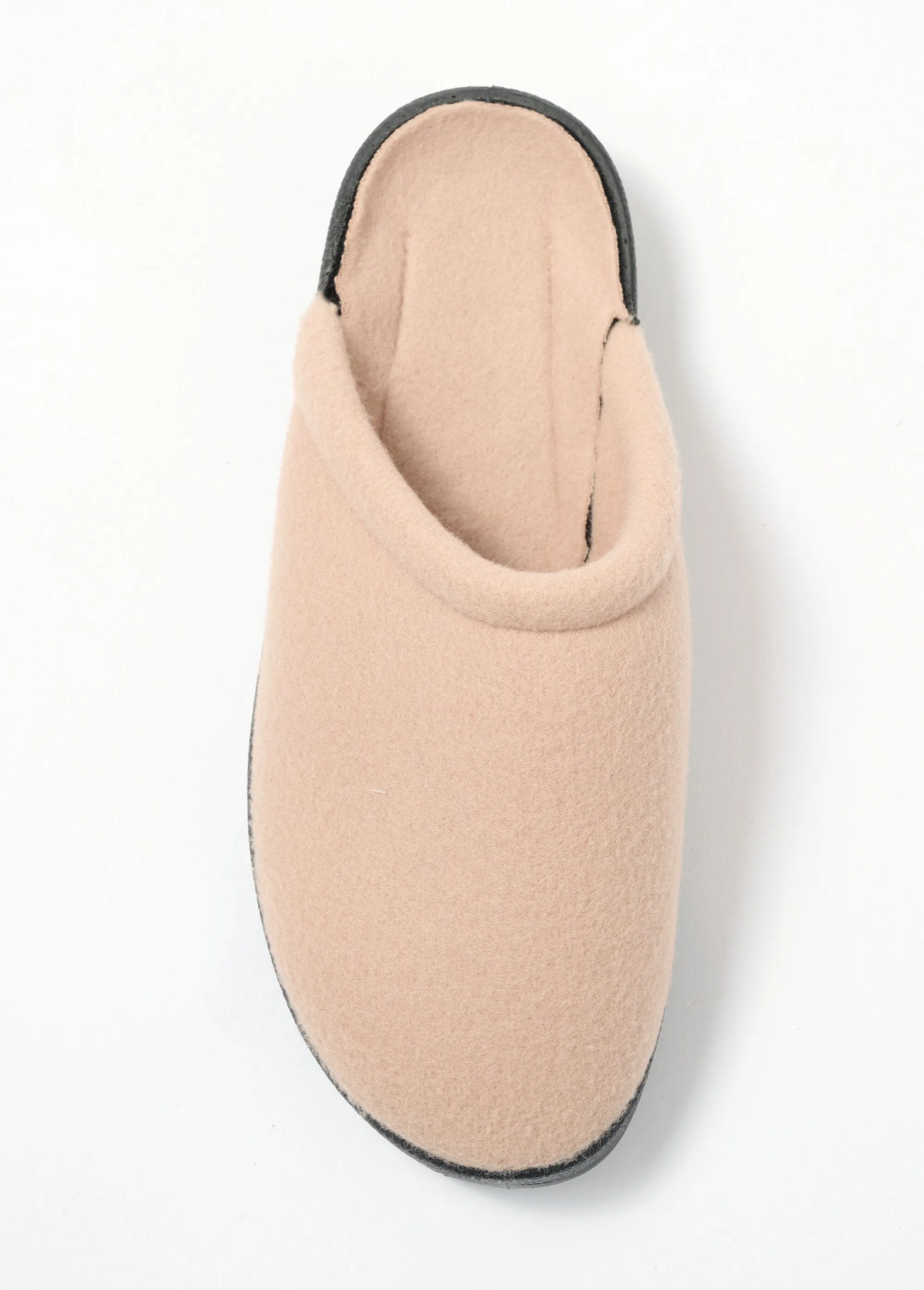 Mixed mule comfort width fleece slippers