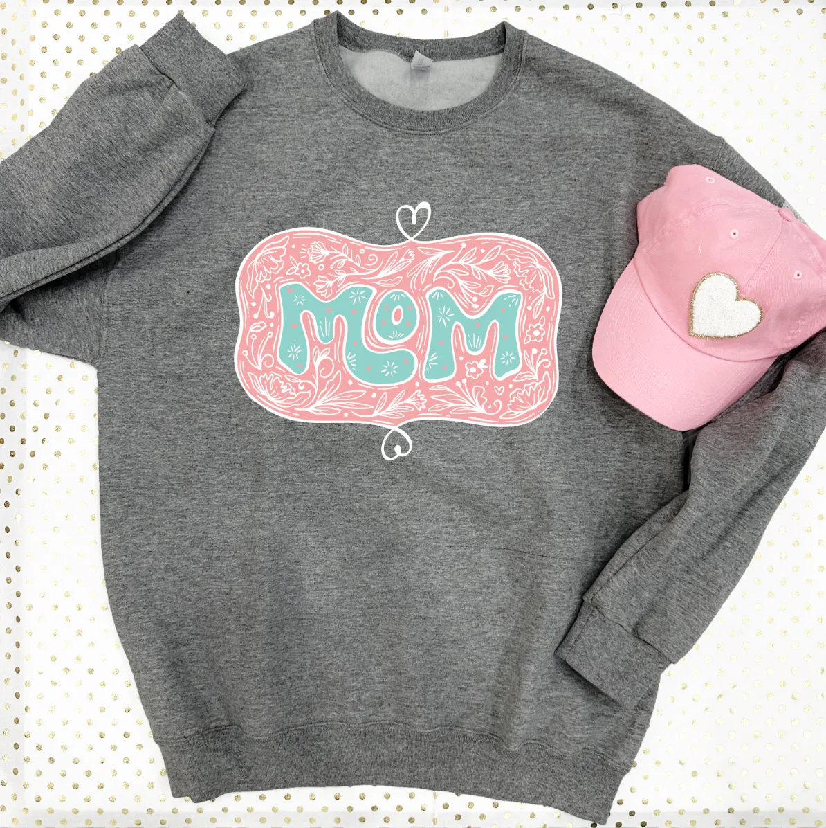 MOM LIF: MOM Floral Chalk Art (SWEATSHIRT)