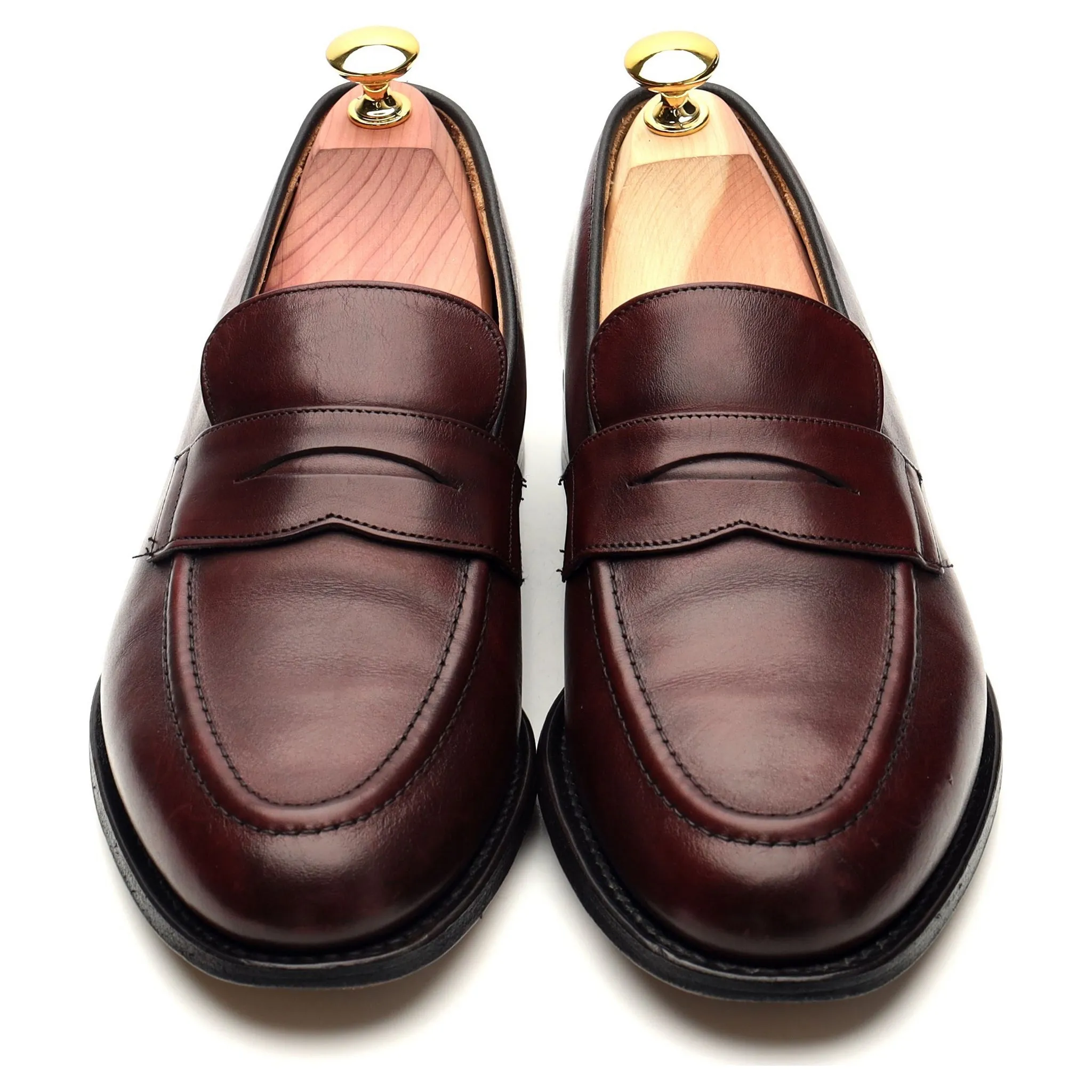 'Netton' Burgundy Leather Loafer UK 7 F