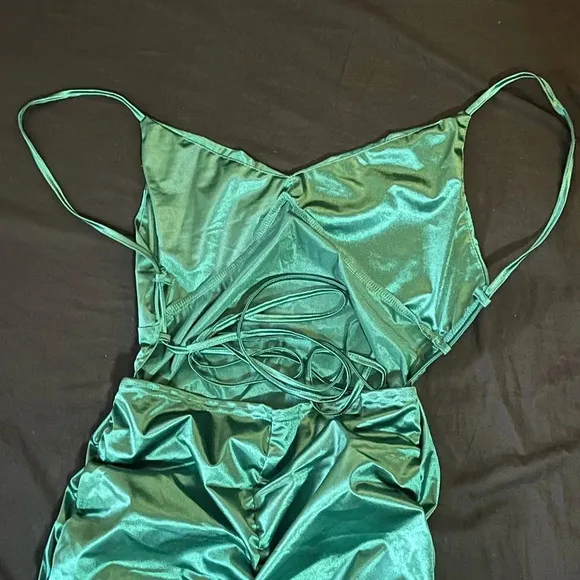 🖤New Aigeman Satin Drape Neck Backless Mermaid Dress🖤