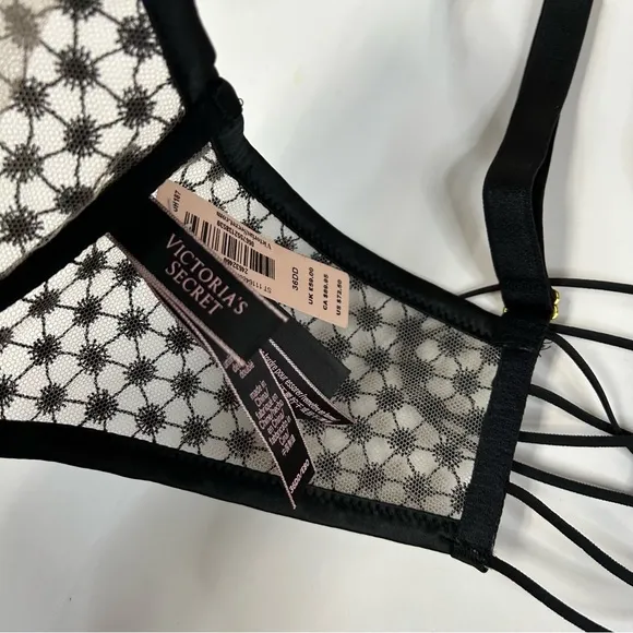 NEW Victorias Secret Bra Panty Set 36DD Unlined Demi Small High Waist Thong 1237