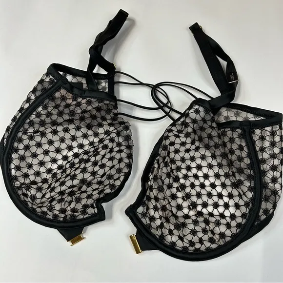 NEW Victorias Secret Bra Panty Set 36DD Unlined Demi Small High Waist Thong 1237