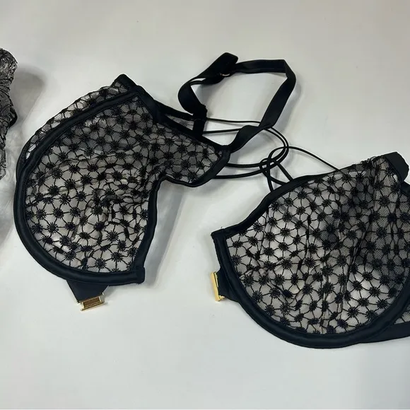 NEW Victorias Secret Bra Panty Set 36DD Unlined Demi XS High Waist Thong #1690