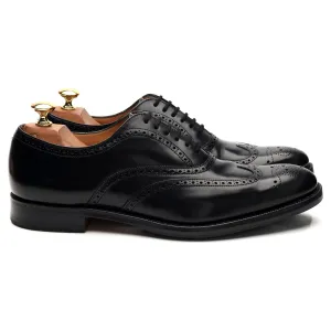'New York' Black Leather Oxford Brogues UK 6.5 F