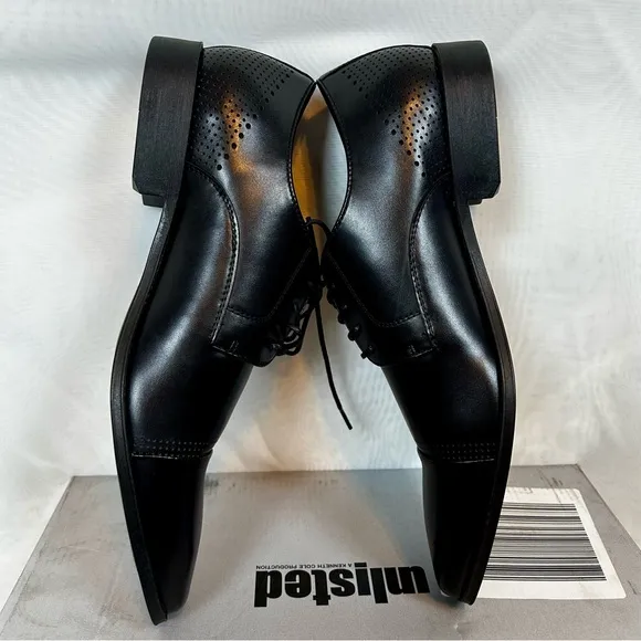 NIB Unlisted Men’s Black Lace Up Oxford Dress Shoes / Sz 10