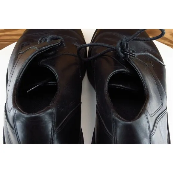 Nunn Bush Shoes Sz 9.5 M Black Derby‎ Oxfords Leather Men 8352857