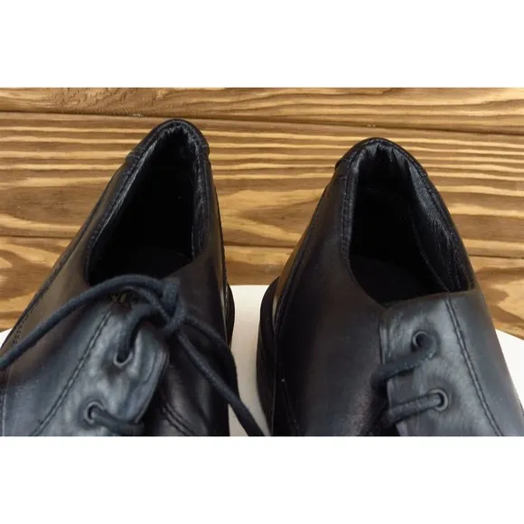 Nunn Bush Shoes Sz 9.5 M Black Derby‎ Oxfords Leather Men 8352857