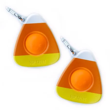 OMG Mega Pop Halloween Candy Corn Keychain
