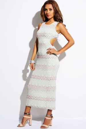 Open Back Maxi Dress - Mint Green