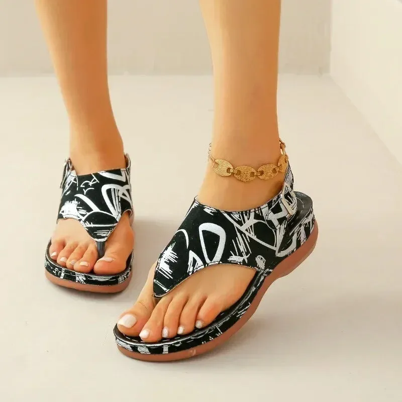 Orthopedic flip flop sandals
