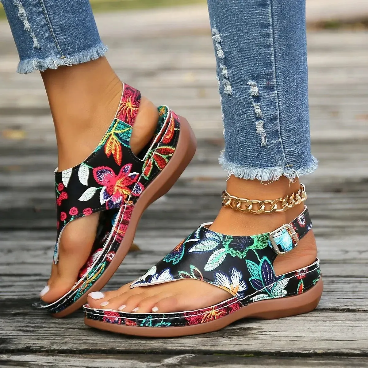 Orthopedic flip flop sandals
