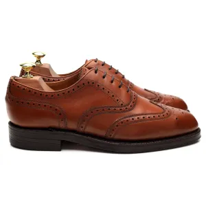 'Osborne II' Tan Brown Leather Oxford Brogues UK 7.5 F