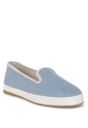 Palin Blue Denim Slip On Loafers with Cushion Insoles