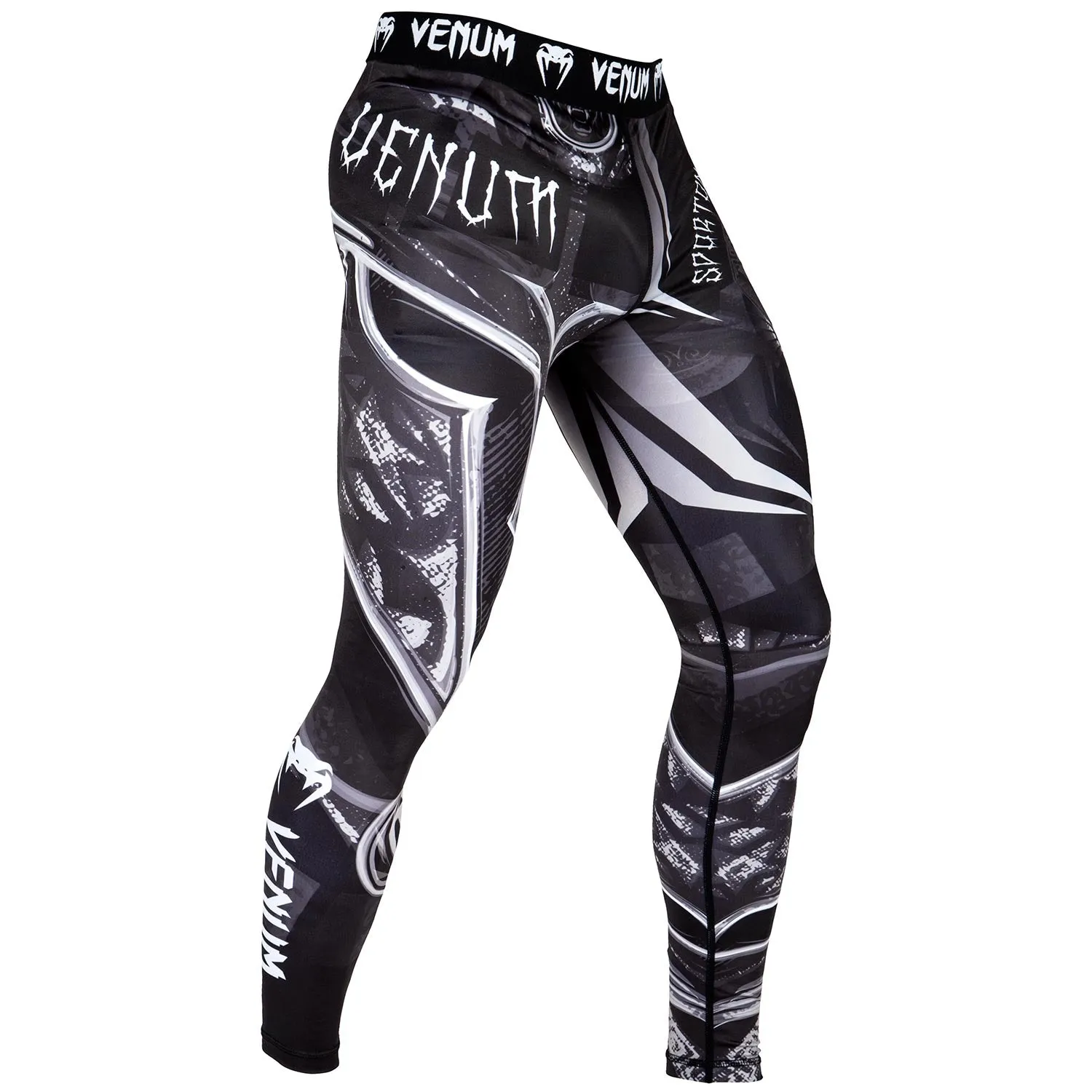 Pantaloni a compressione Venum Gladiator 3.0 - Nero/Bianco