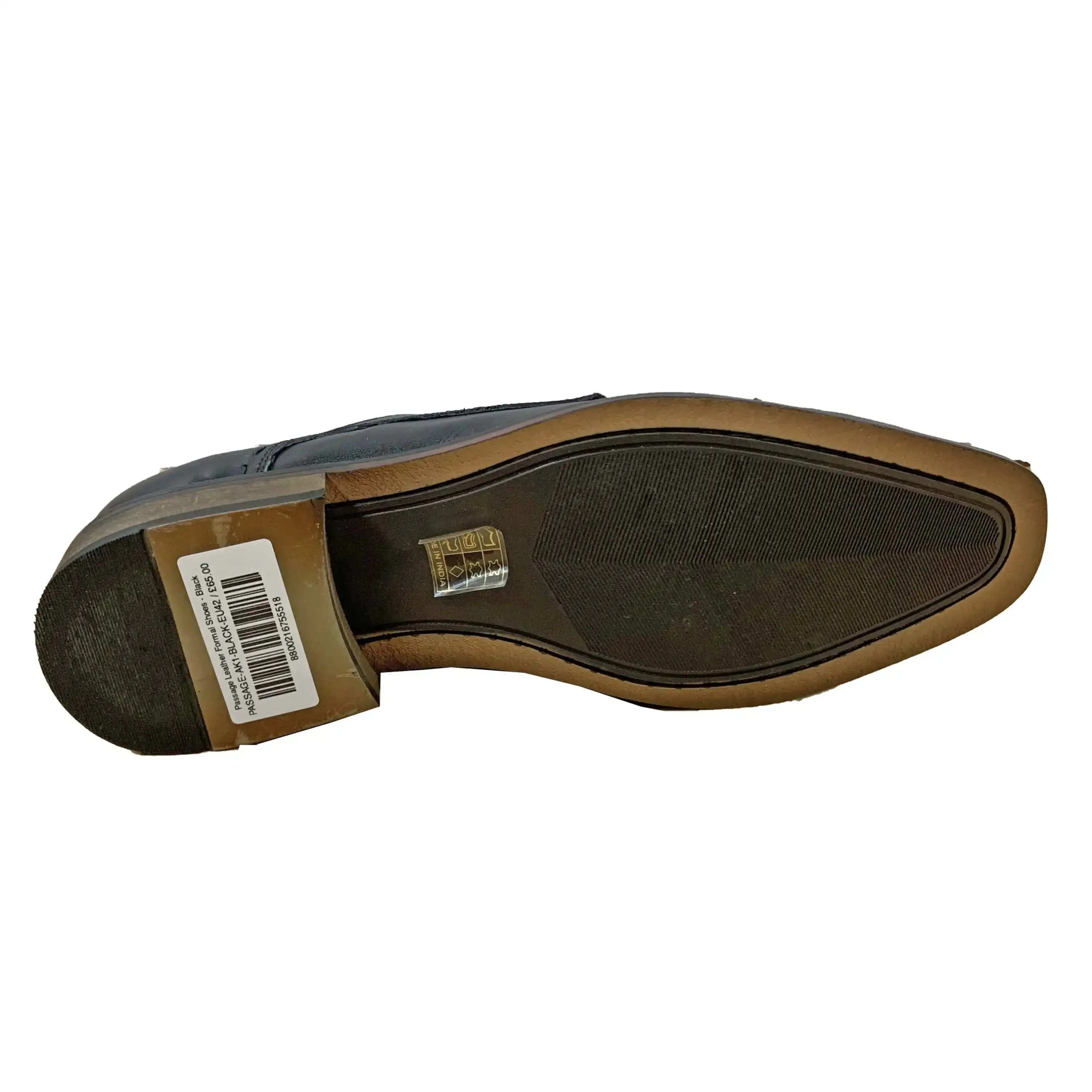 Passage Leather Formal Derby Shoes - Brown