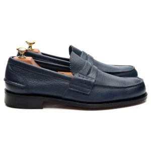'Pembrey' Blue Grain Leather Loafers UK 8.5 F