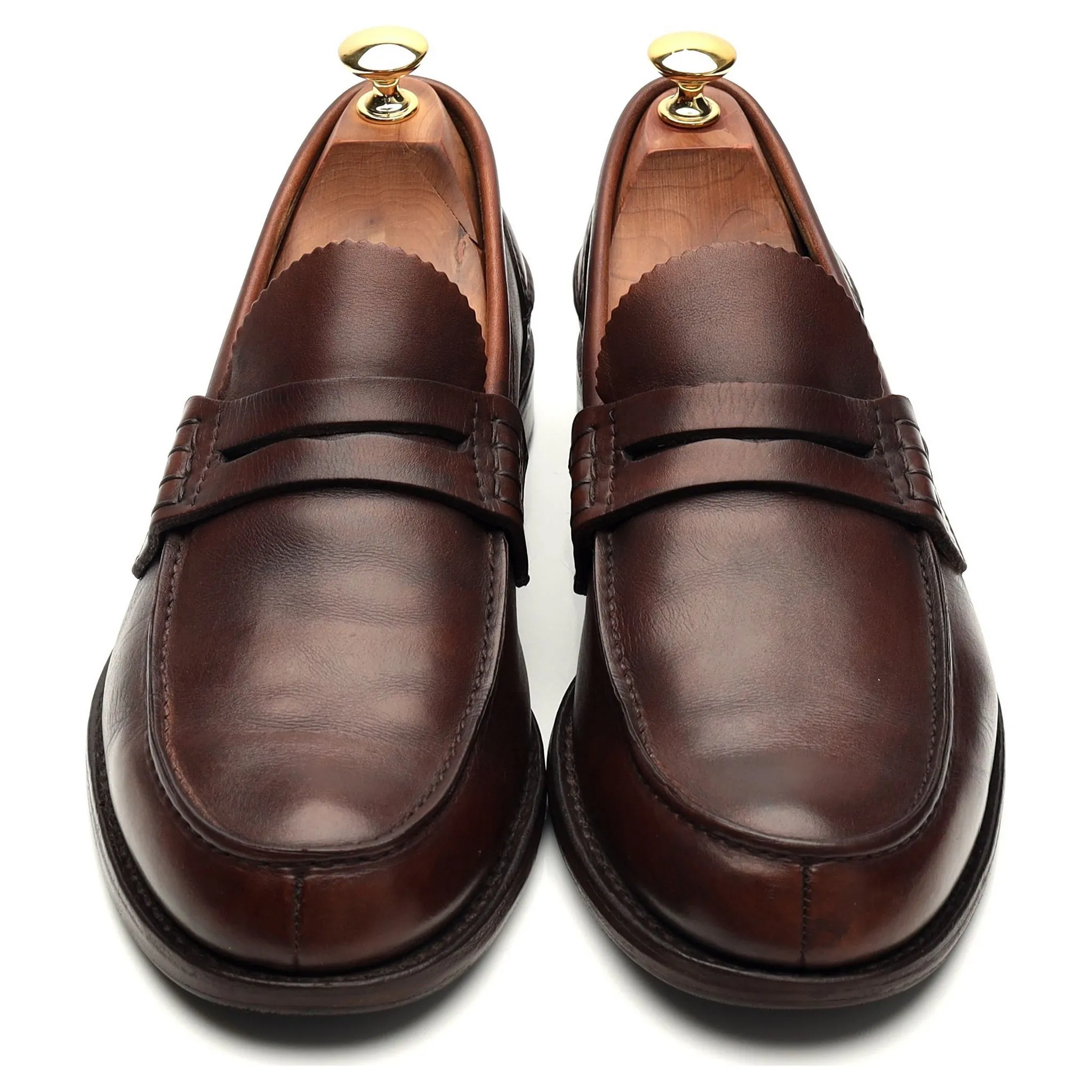 'Pembrey' Brown Leather Loafers UK 9.5 G