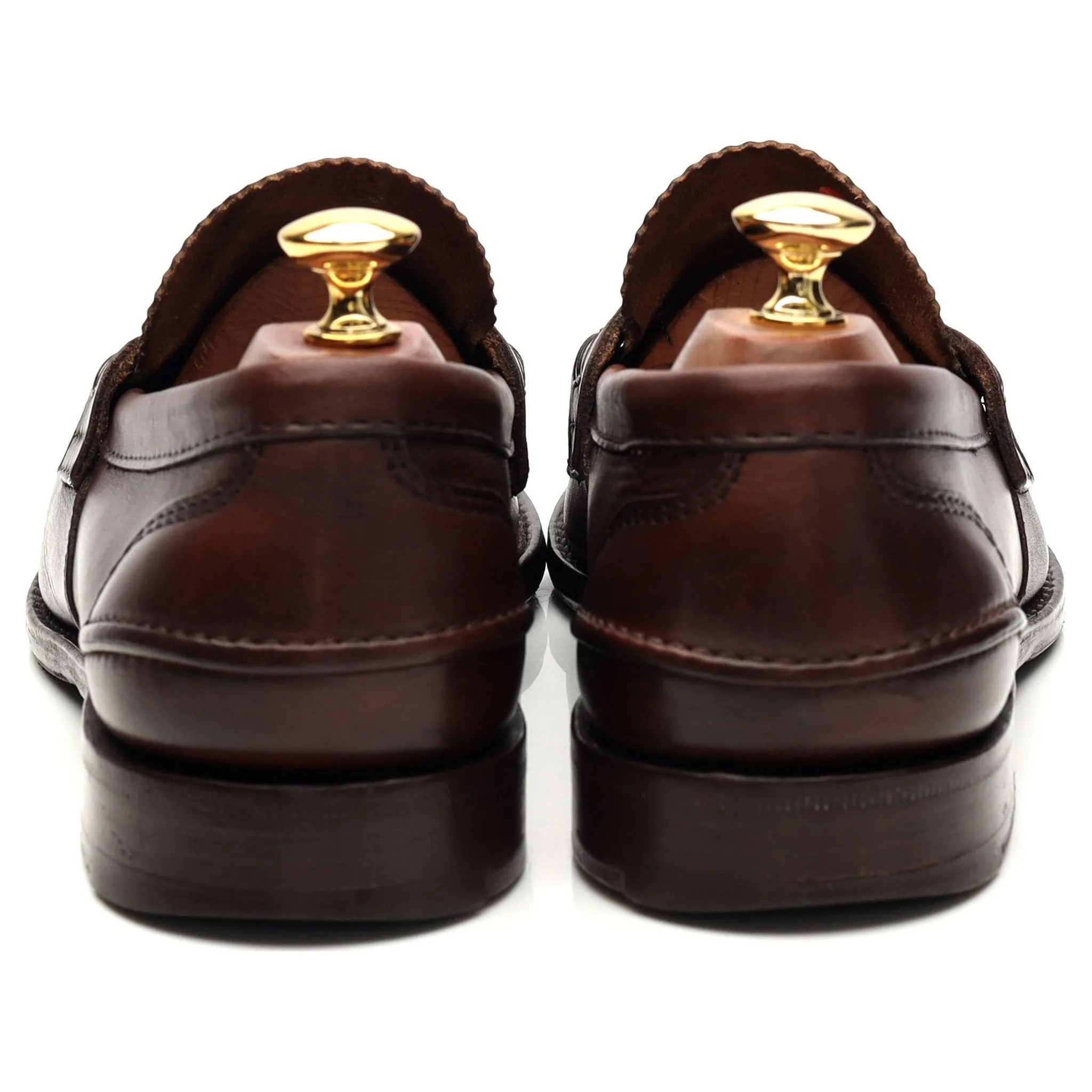 'Pembrey' Brown Leather Loafers UK 9.5 G