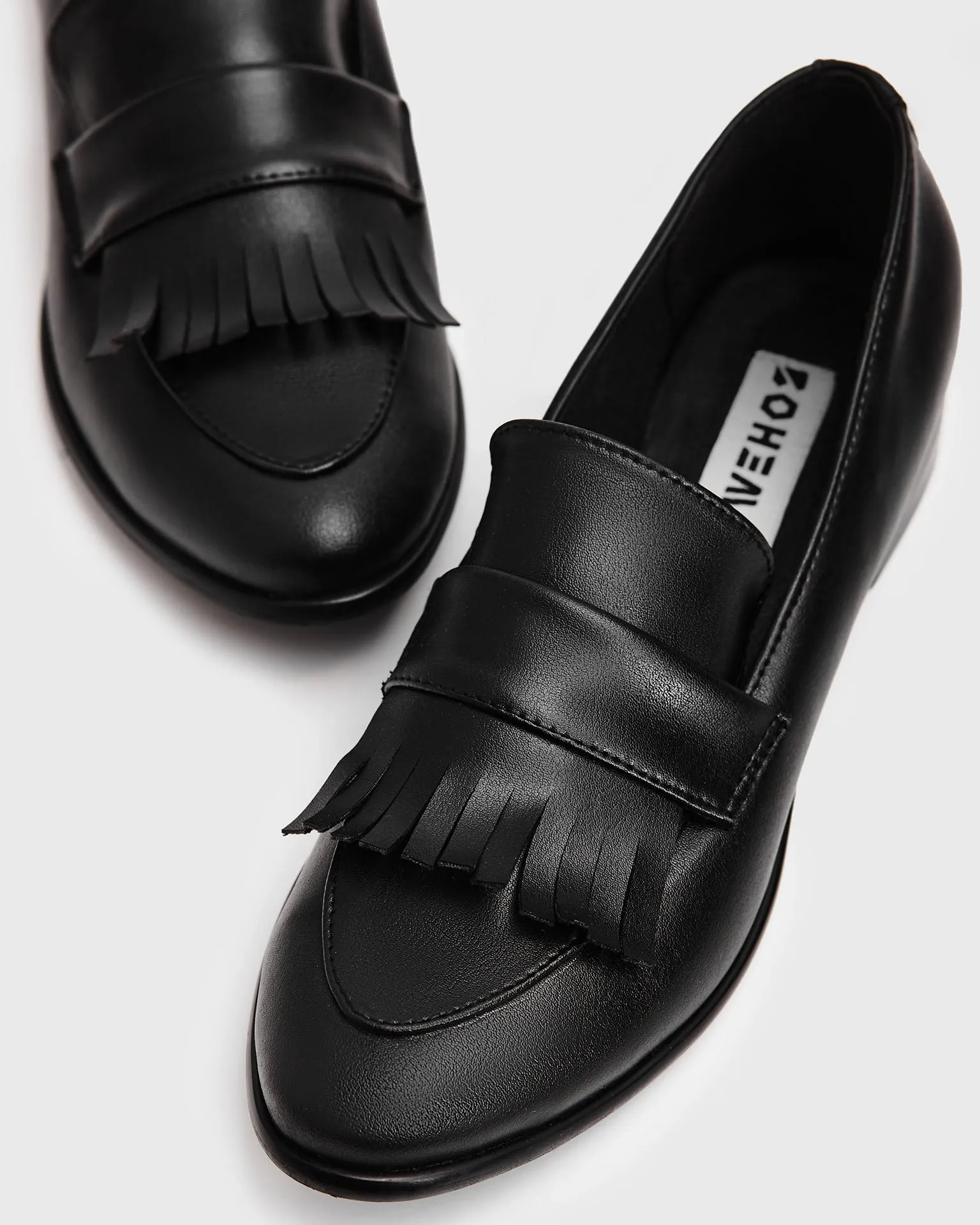 Penny Loafers wegańskie mokasyny damskie ze skóry z winogron