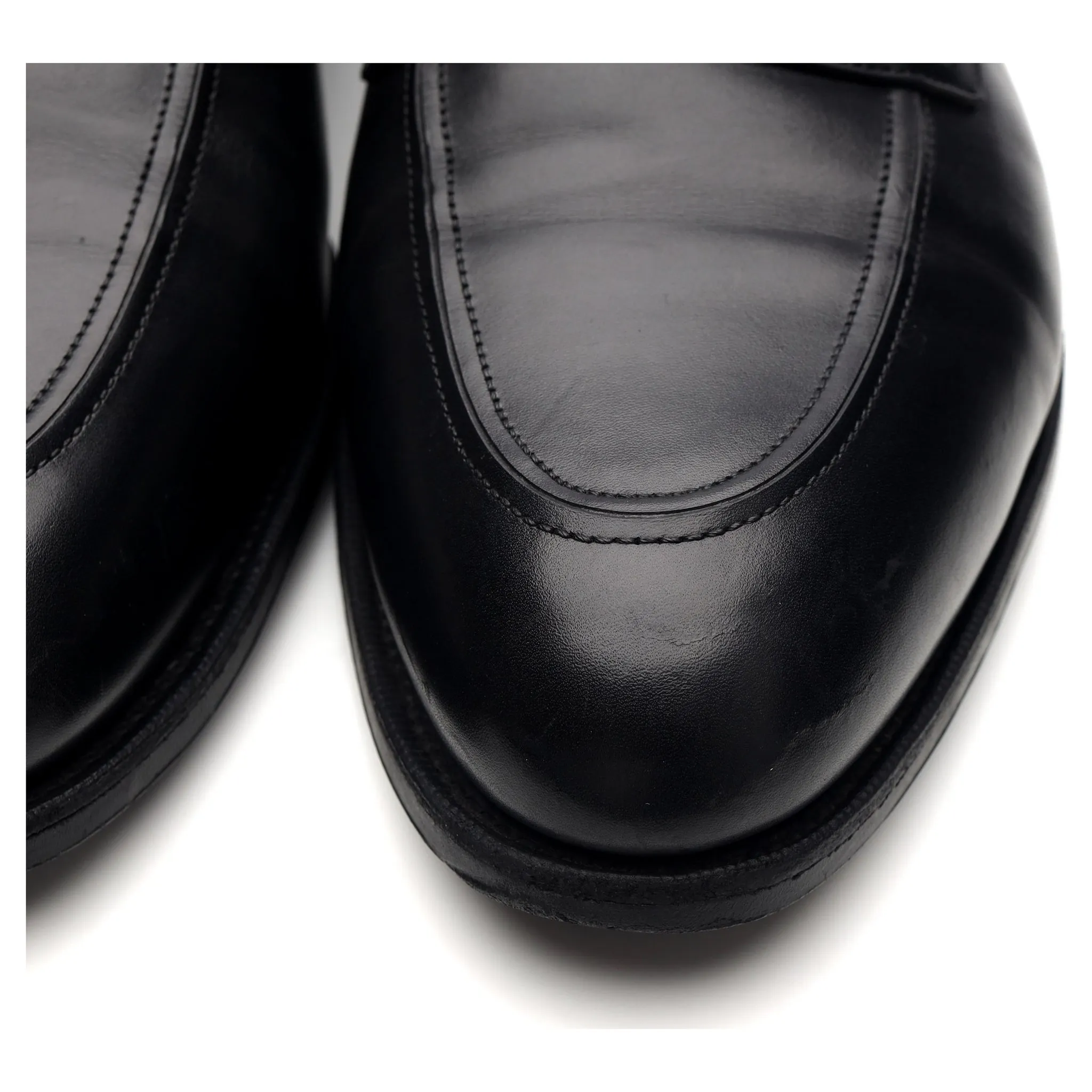 'Piccadilly' Black Leather Loafers UK 9.5 E