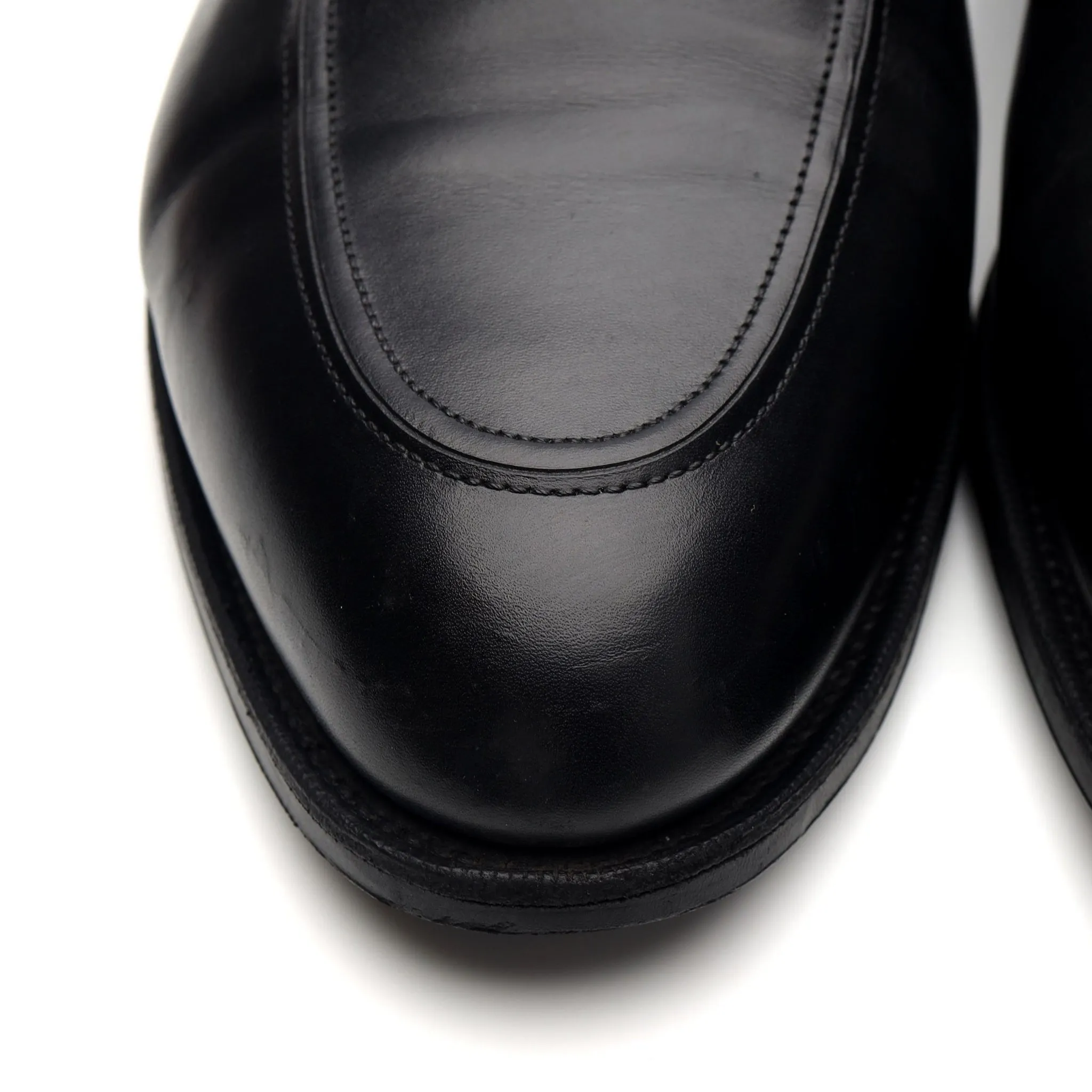'Piccadilly' Black Leather Loafers UK 9.5 E
