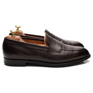 'Piccadilly' Dark Brown Grain Leather Loafers UK 10 D