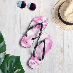 Pink Splash Flip-Flops