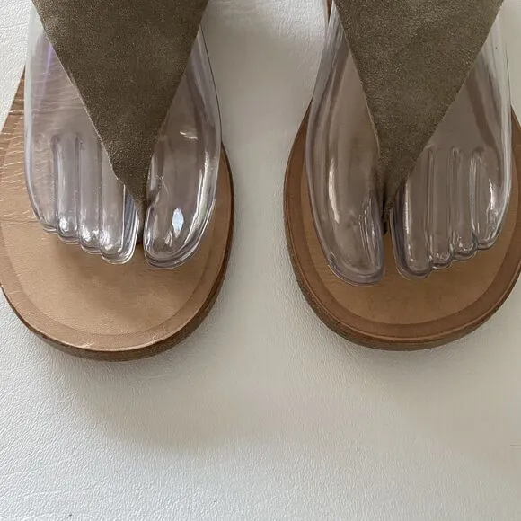 Rag &amp; Bone Women’s 36.5 Or 6.5 Mara Gray Taupe Suede Gladiator Sandal