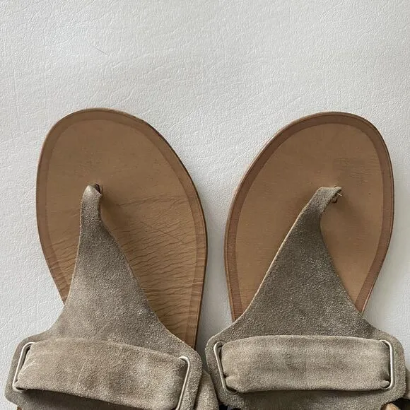 Rag &amp; Bone Women’s 36.5 Or 6.5 Mara Gray Taupe Suede Gladiator Sandal