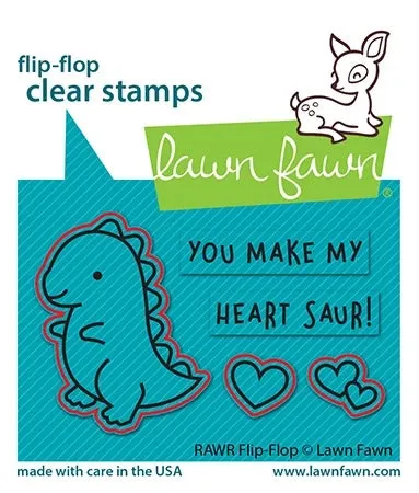 RAWR Flip-Flop Dies Lawn Fawn LF2742