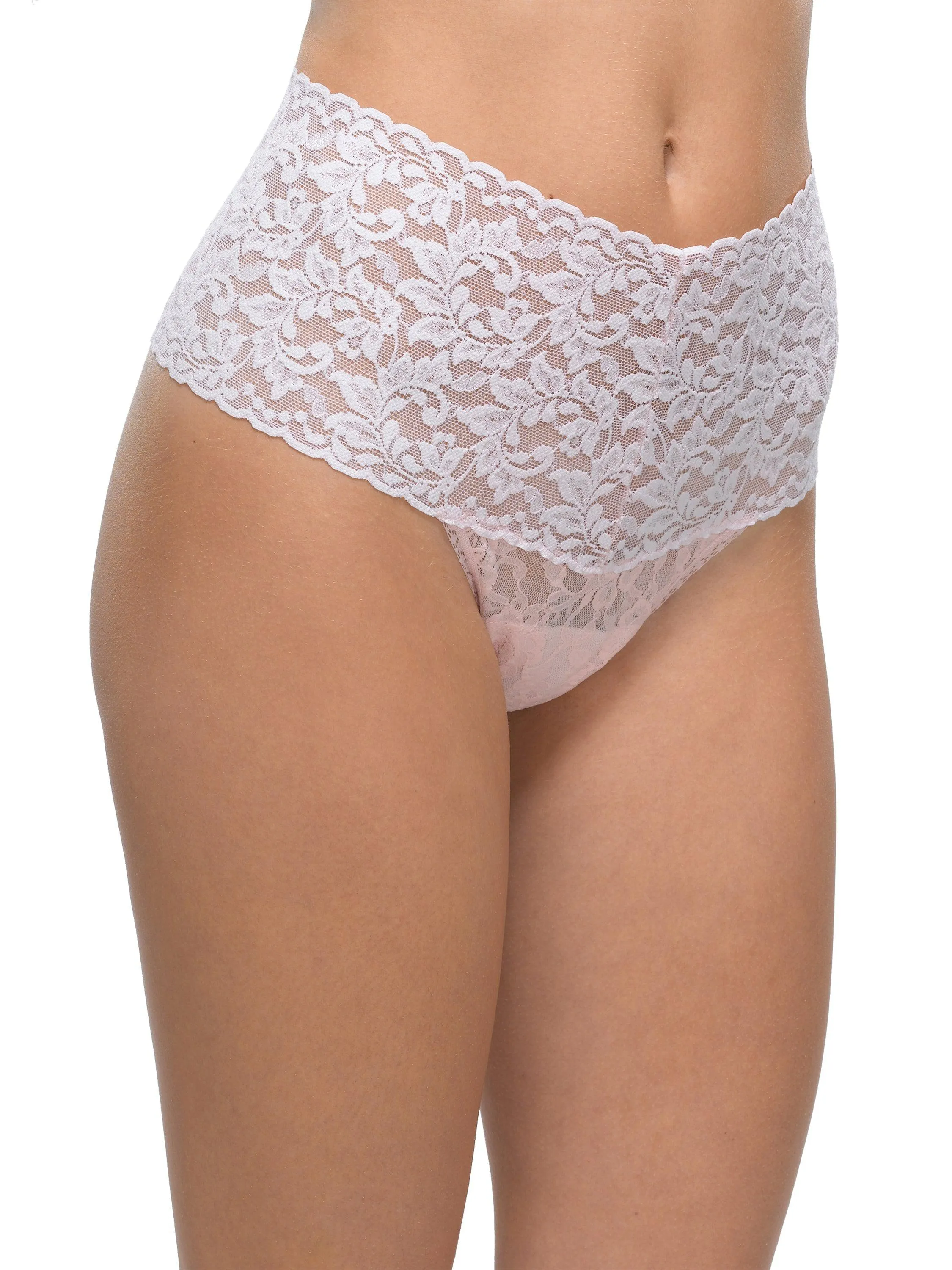Retro Lace Thong Bliss Pink